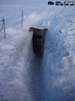 氷の洞窟の入口